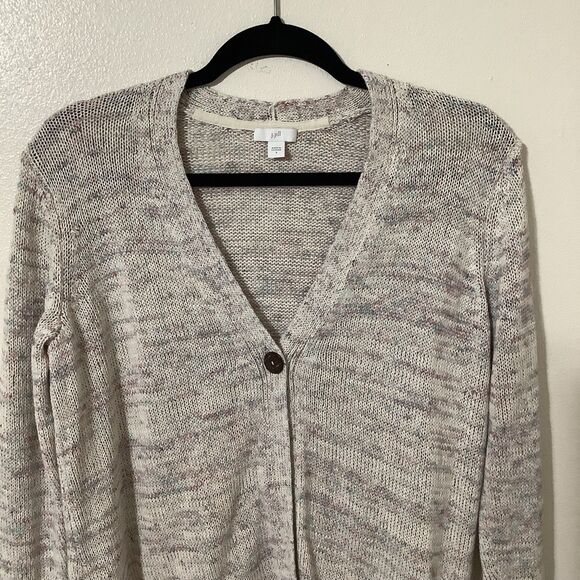 J Jill Cottagecore Hobbit Multicolor Knit Granny Grandpacore Cardigan Small - Picture 2 of 12